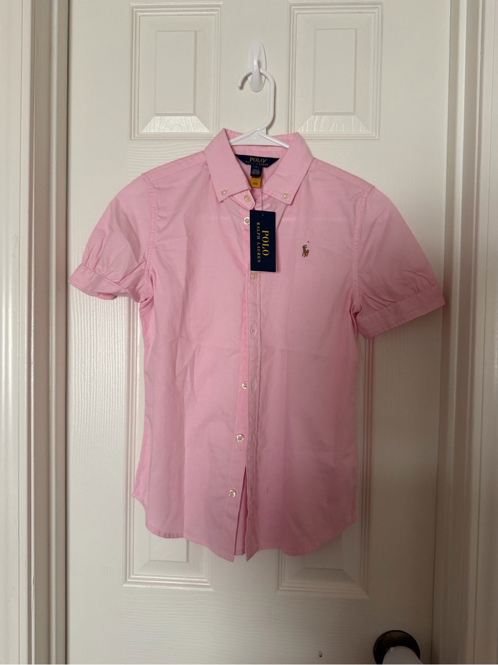 Polo by Ralph Lauren Pink Short-Sleeve Button-Down Shirt
